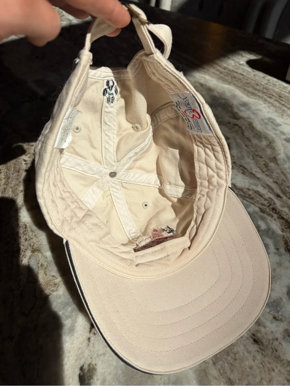 Cream Corgi Embroidered Baseball Cap